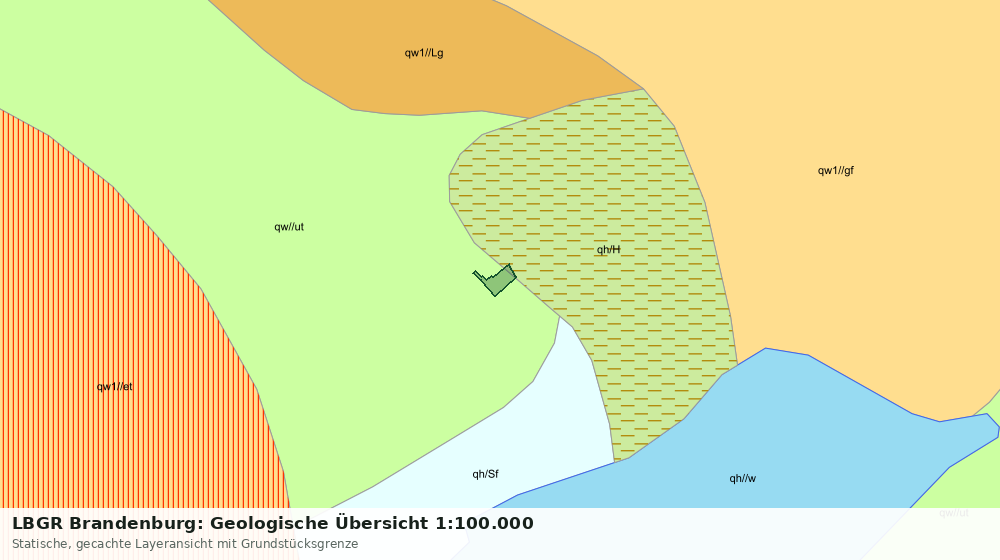 Statische Kartenansicht: LBGR Brandenburg: Geologische Übersicht 1:100.000
