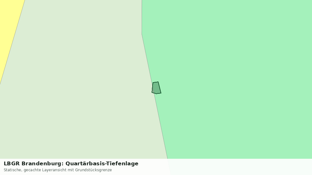 Statische Kartenansicht: LBGR Brandenburg: Quartärbasis-Tiefenlage