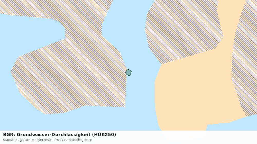 Statische Kartenansicht: BGR: Grundwasser-Durchlässigkeit (HÜK250)