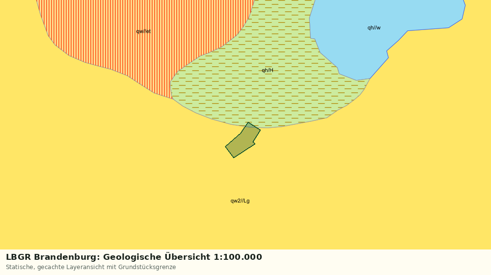 Statische Kartenansicht: LBGR Brandenburg: Geologische Übersicht 1:100.000