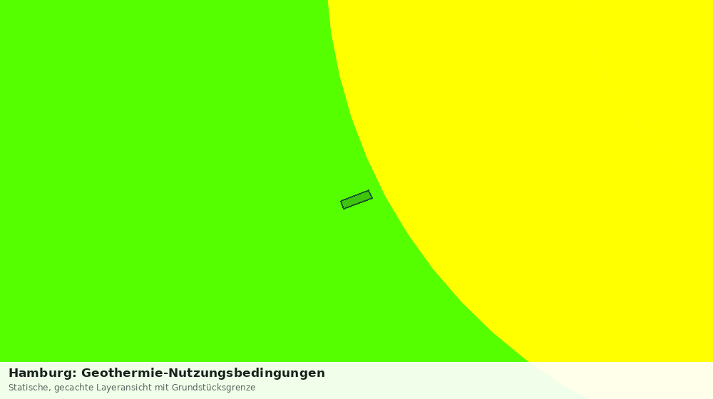 Statische Kartenansicht: Hamburg: Geothermie-Nutzungsbedingungen