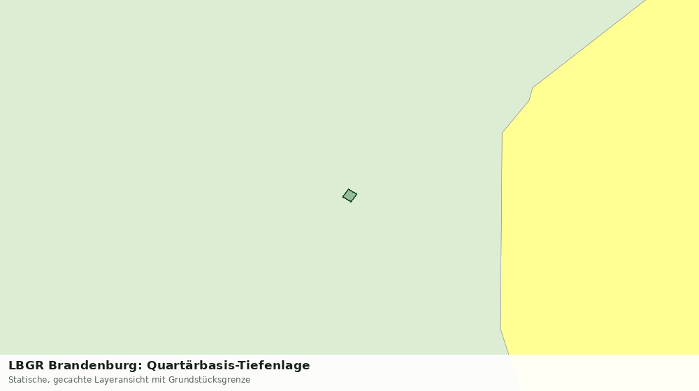 Statische Kartenansicht: LBGR Brandenburg: Quartärbasis-Tiefenlage