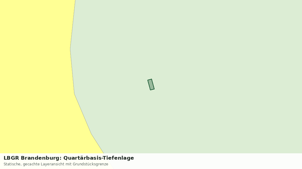 Statische Kartenansicht: LBGR Brandenburg: Quartärbasis-Tiefenlage