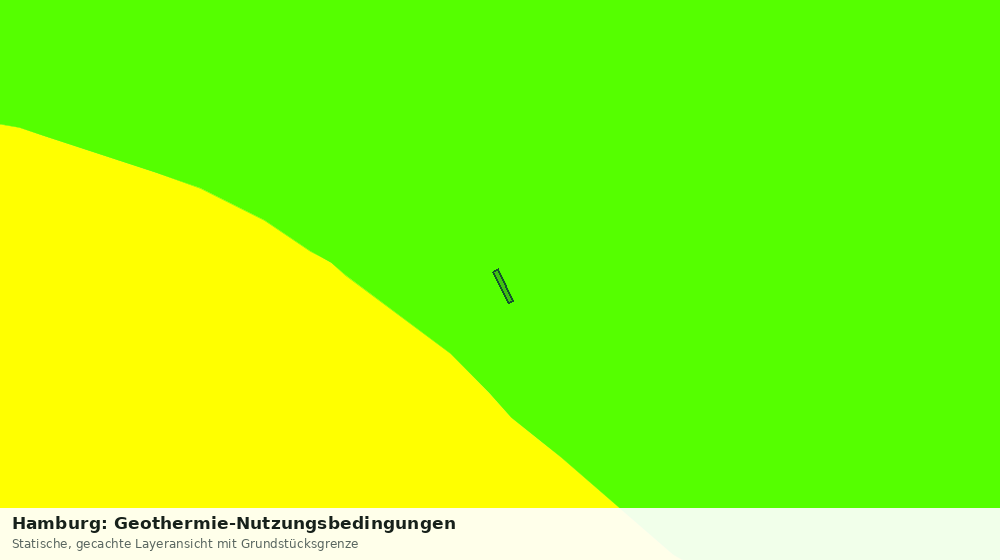 Statische Kartenansicht: Hamburg: Geothermie-Nutzungsbedingungen