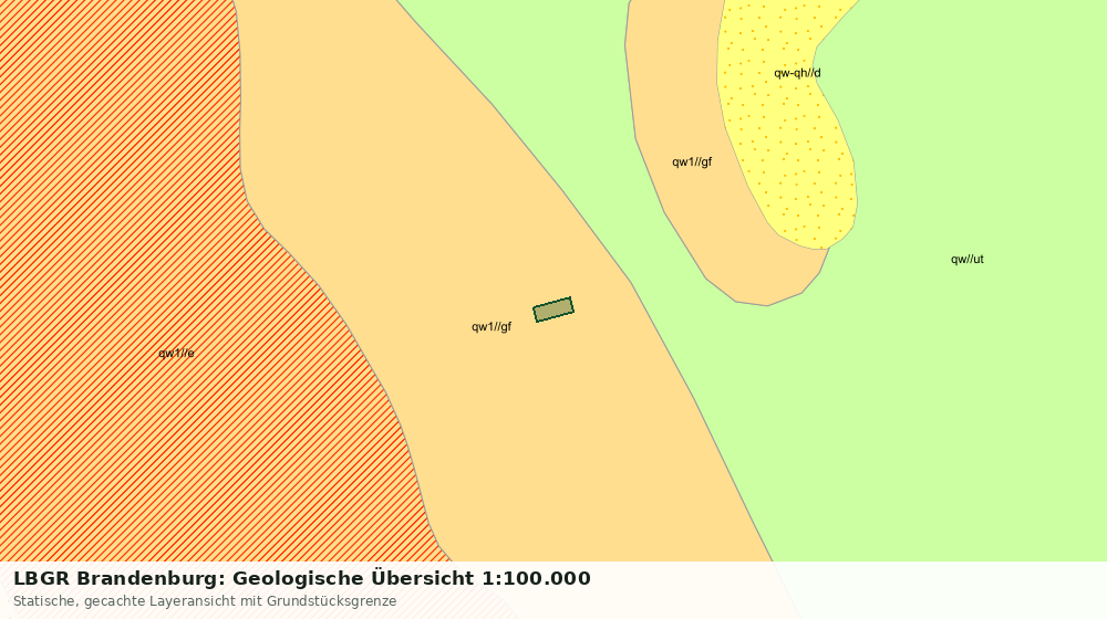 Statische Kartenansicht: LBGR Brandenburg: Geologische Übersicht 1:100.000