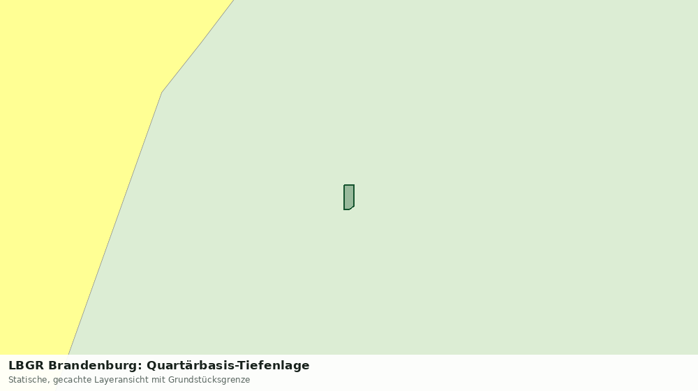 Statische Kartenansicht: LBGR Brandenburg: Quartärbasis-Tiefenlage
