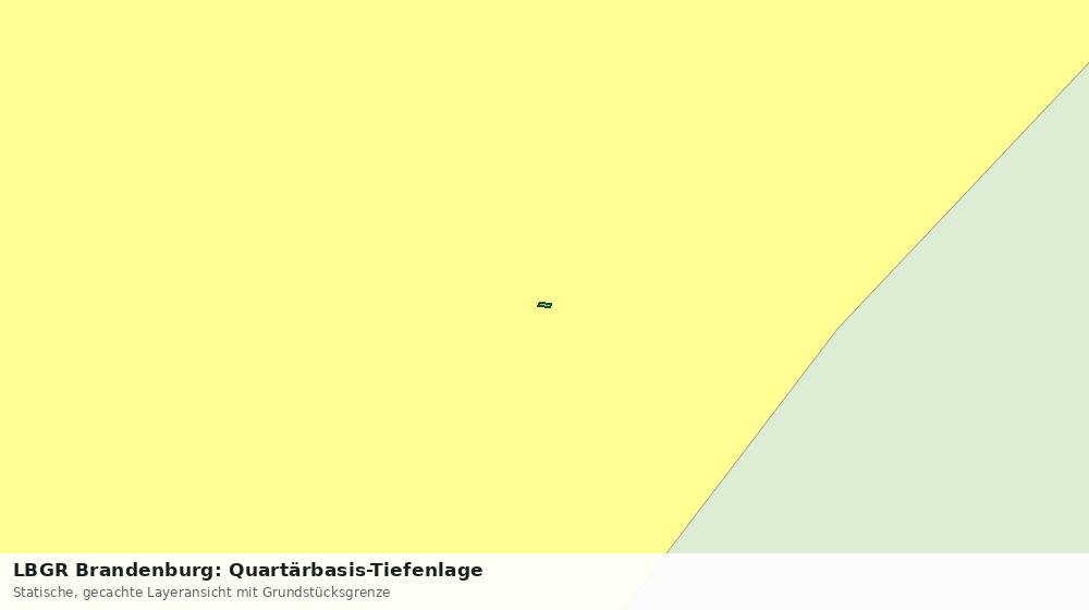 Statische Kartenansicht: LBGR Brandenburg: Quartärbasis-Tiefenlage
