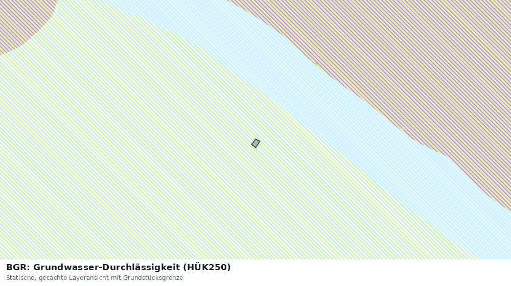 Statische Kartenansicht: BGR: Grundwasser-Durchlässigkeit (HÜK250)