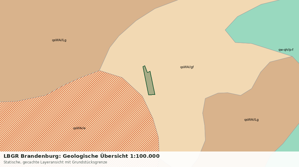 Statische Kartenansicht: LBGR Brandenburg: Geologische Übersicht 1:100.000