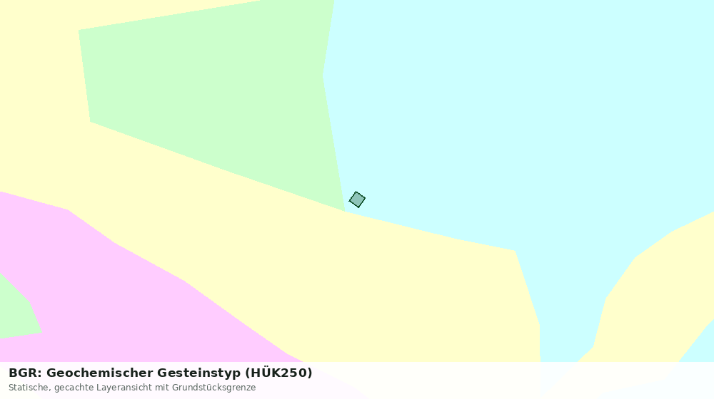 Statische Kartenansicht: BGR: Geochemischer Gesteinstyp (HÜK250)