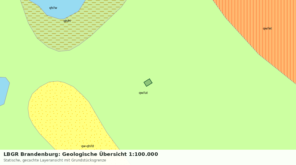 Statische Kartenansicht: LBGR Brandenburg: Geologische Übersicht 1:100.000