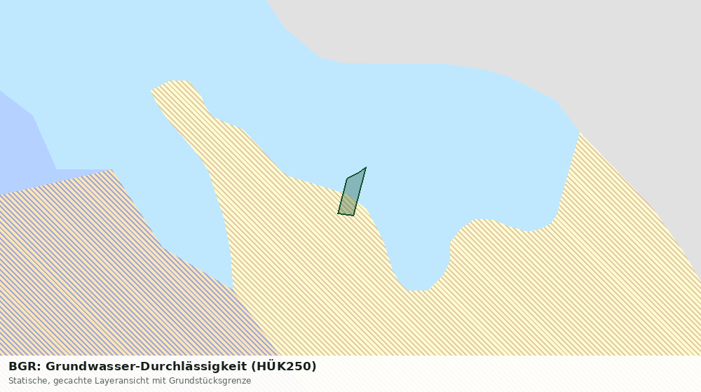 Statische Kartenansicht: BGR: Grundwasser-Durchlässigkeit (HÜK250)