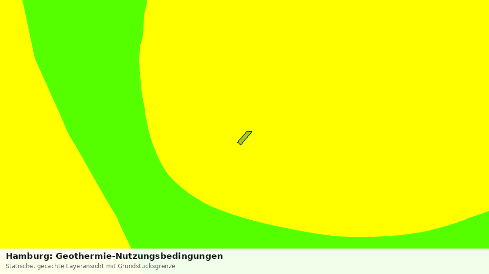 Statische Kartenansicht: Hamburg: Geothermie-Nutzungsbedingungen