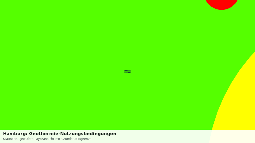 Statische Kartenansicht: Hamburg: Geothermie-Nutzungsbedingungen