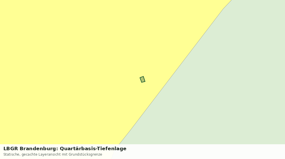 Statische Kartenansicht: LBGR Brandenburg: Quartärbasis-Tiefenlage