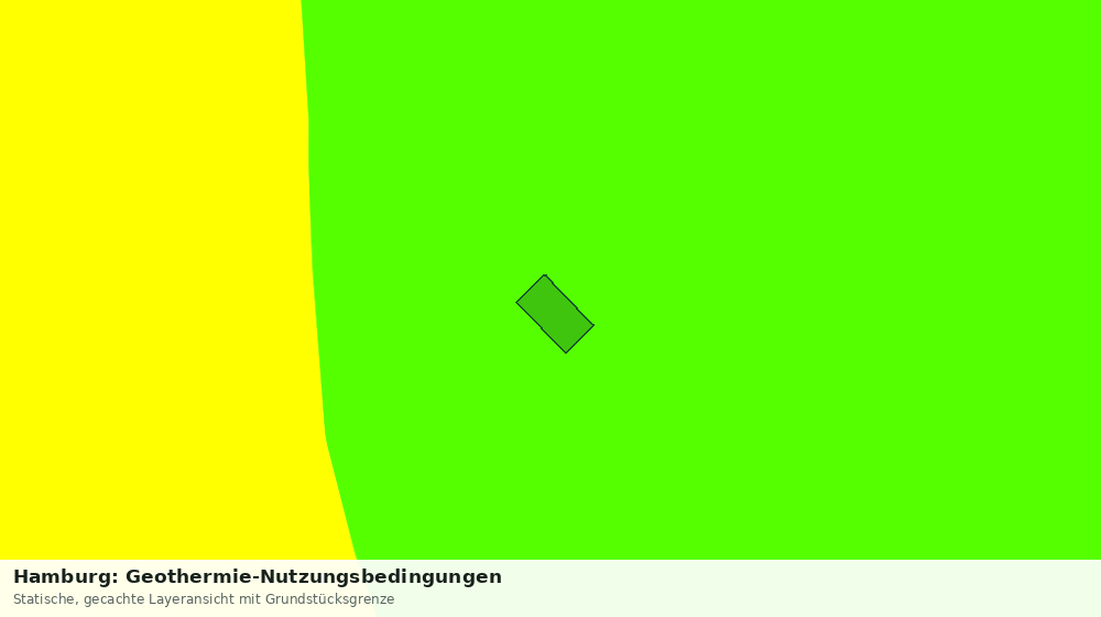 Statische Kartenansicht: Hamburg: Geothermie-Nutzungsbedingungen