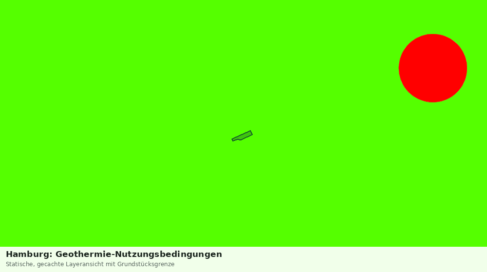 Statische Kartenansicht: Hamburg: Geothermie-Nutzungsbedingungen