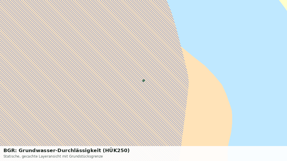 Statische Kartenansicht: BGR: Grundwasser-Durchlässigkeit (HÜK250)