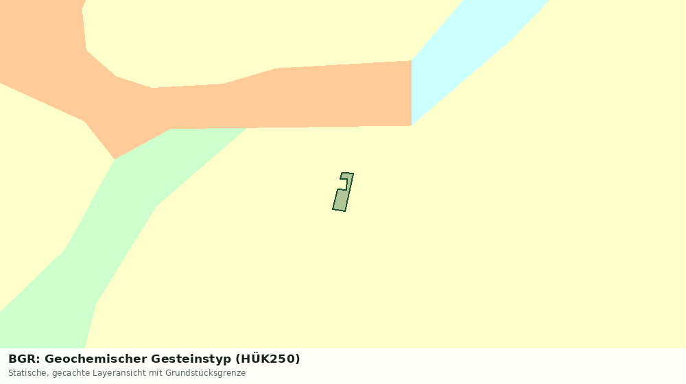 Statische Kartenansicht: BGR: Geochemischer Gesteinstyp (HÜK250)
