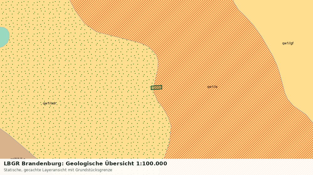 Statische Kartenansicht: LBGR Brandenburg: Geologische Übersicht 1:100.000