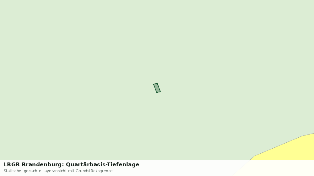 Statische Kartenansicht: LBGR Brandenburg: Quartärbasis-Tiefenlage