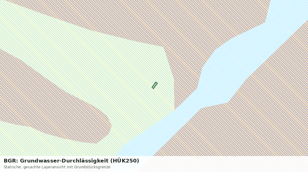Statische Kartenansicht: BGR: Grundwasser-Durchlässigkeit (HÜK250)