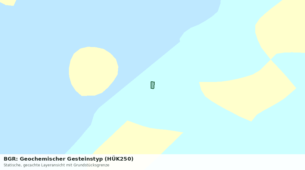 Statische Kartenansicht: BGR: Geochemischer Gesteinstyp (HÜK250)