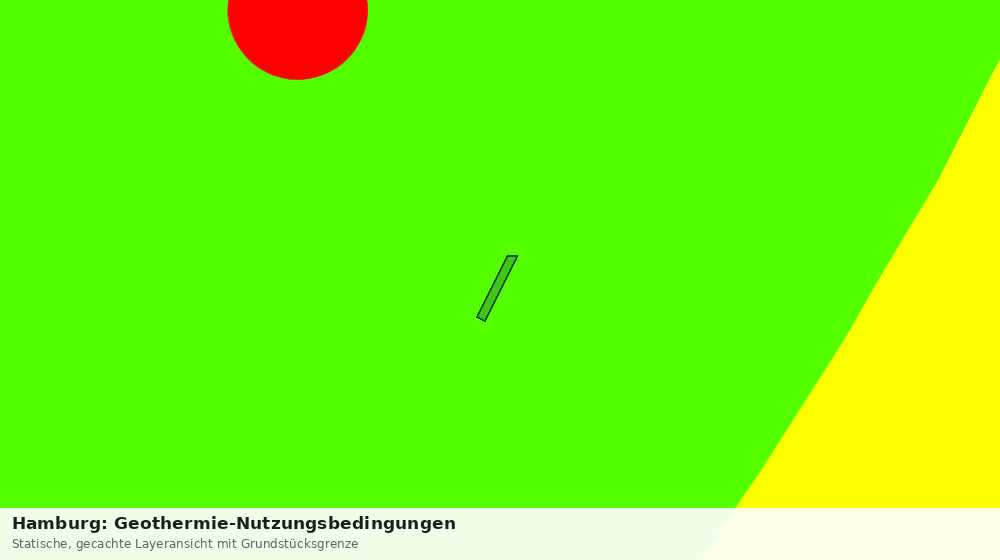 Statische Kartenansicht: Hamburg: Geothermie-Nutzungsbedingungen