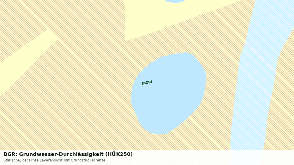 Statische Kartenansicht: BGR: Grundwasser-Durchlässigkeit (HÜK250)