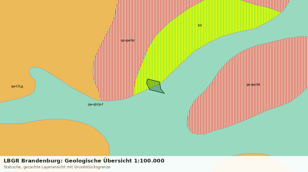Statische Kartenansicht: LBGR Brandenburg: Geologische Übersicht 1:100.000