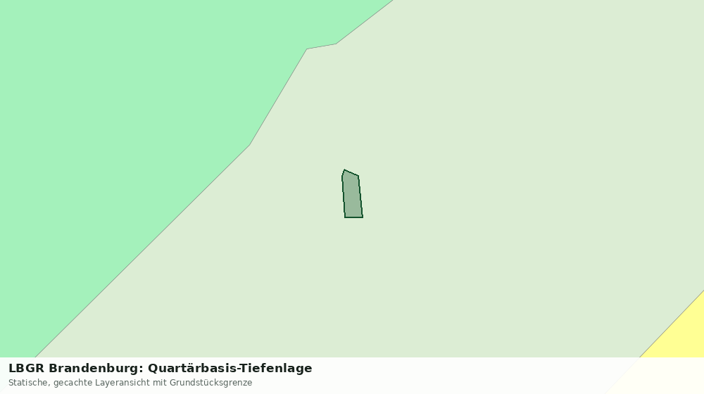 Statische Kartenansicht: LBGR Brandenburg: Quartärbasis-Tiefenlage