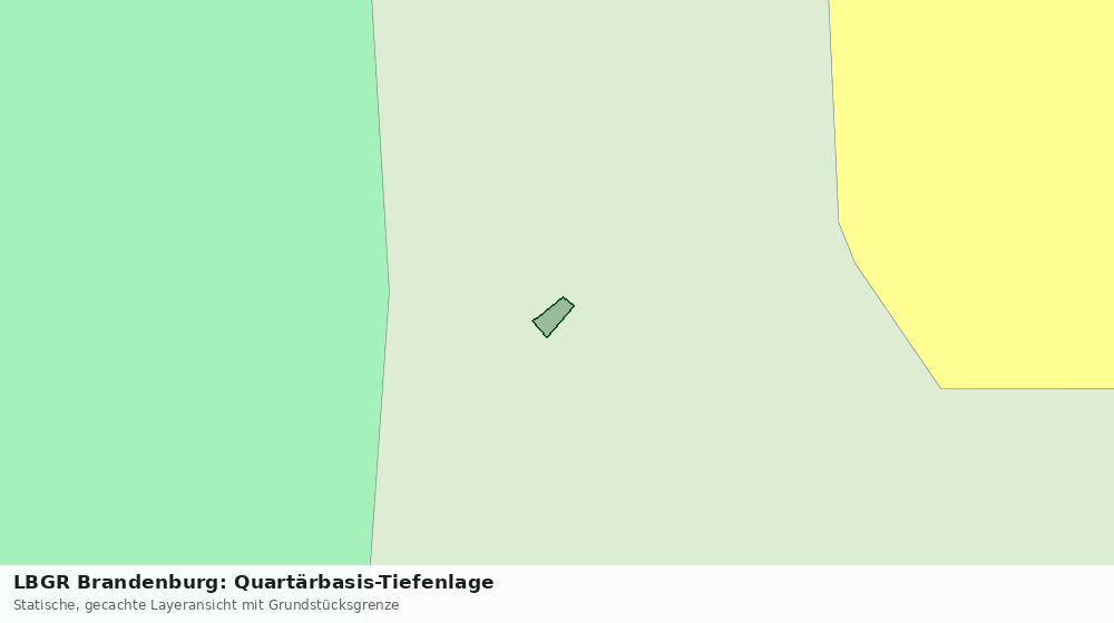 Statische Kartenansicht: LBGR Brandenburg: Quartärbasis-Tiefenlage
