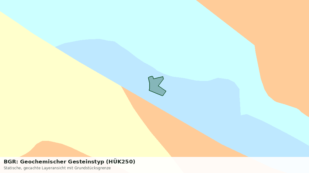 Statische Kartenansicht: BGR: Geochemischer Gesteinstyp (HÜK250)