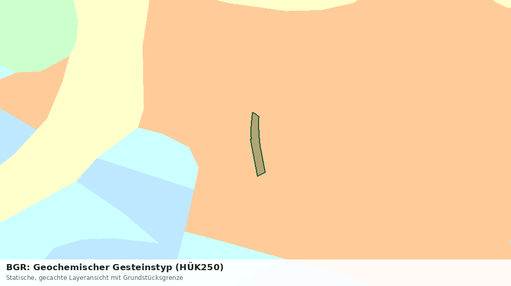 Statische Kartenansicht: BGR: Geochemischer Gesteinstyp (HÜK250)