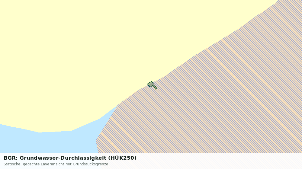 Statische Kartenansicht: BGR: Grundwasser-Durchlässigkeit (HÜK250)