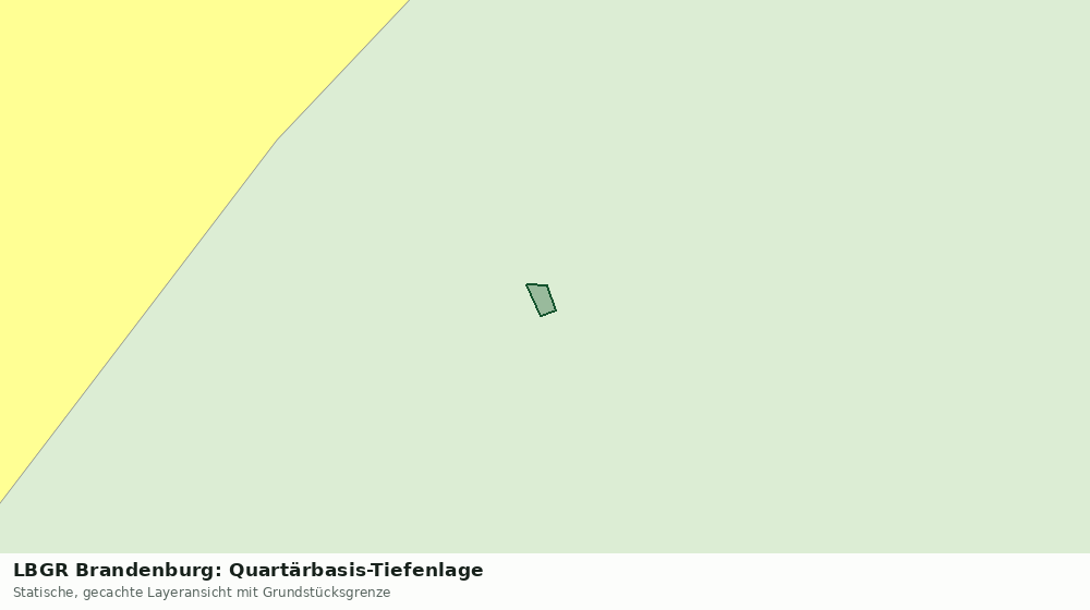 Statische Kartenansicht: LBGR Brandenburg: Quartärbasis-Tiefenlage