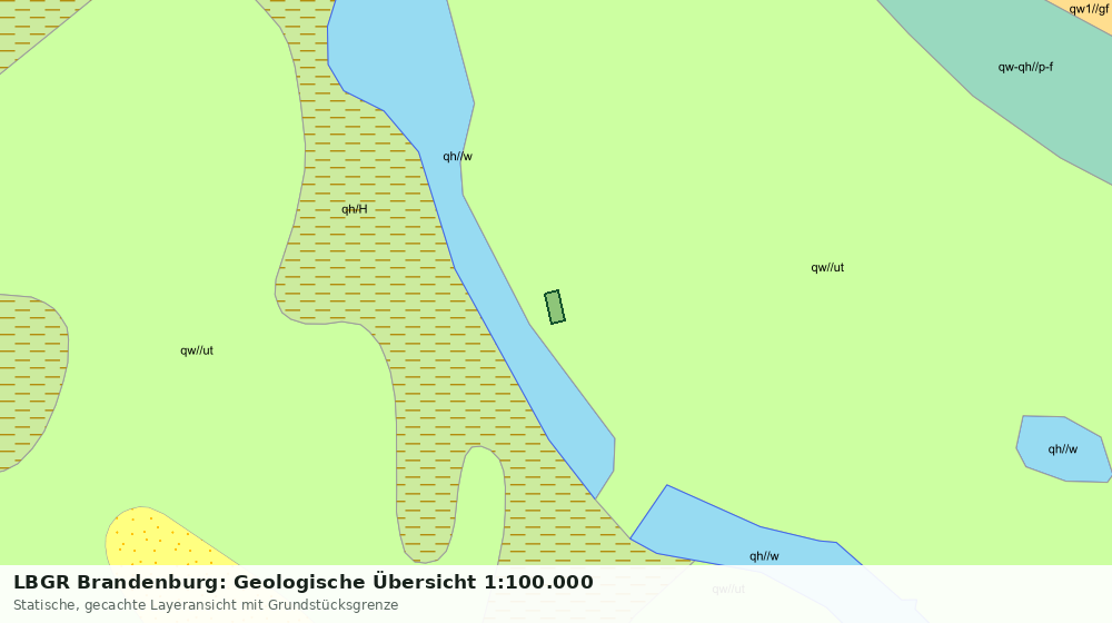 Statische Kartenansicht: LBGR Brandenburg: Geologische Übersicht 1:100.000