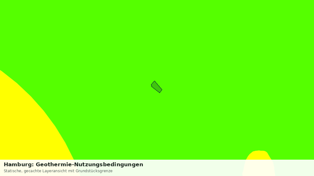Statische Kartenansicht: Hamburg: Geothermie-Nutzungsbedingungen