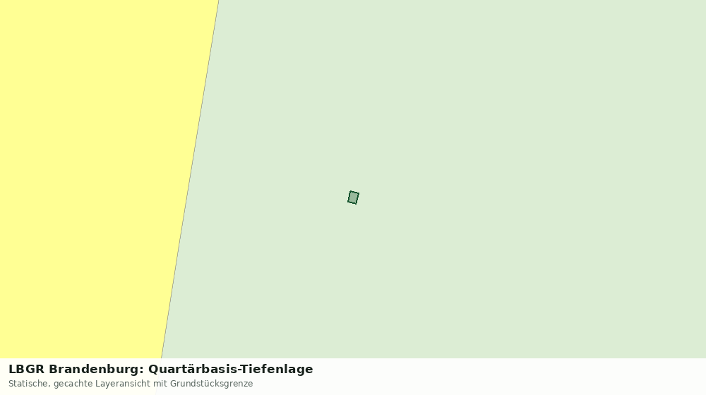 Statische Kartenansicht: LBGR Brandenburg: Quartärbasis-Tiefenlage