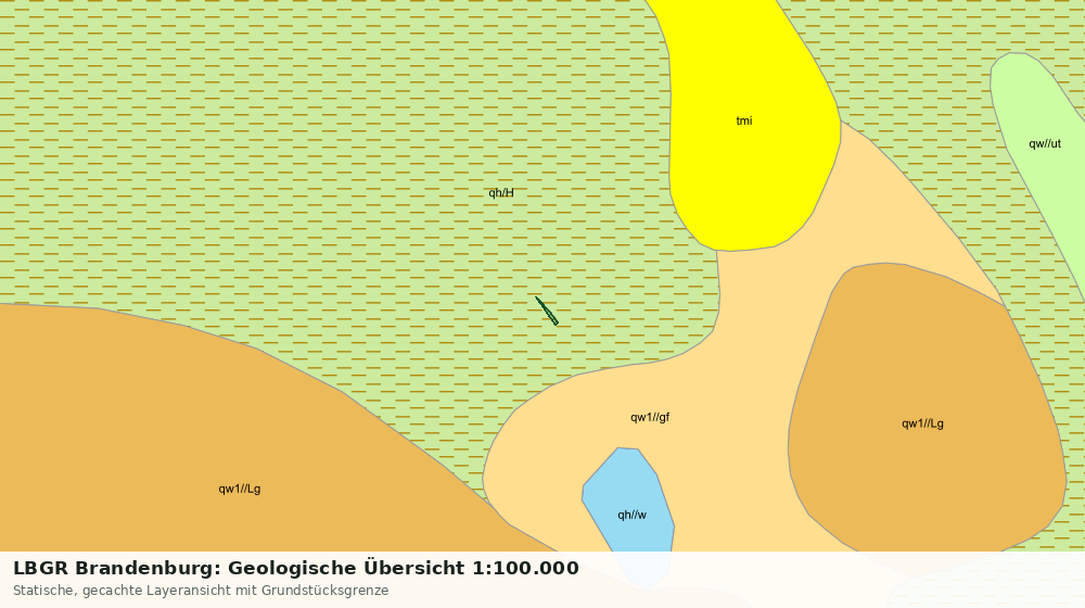 Statische Kartenansicht: LBGR Brandenburg: Geologische Übersicht 1:100.000