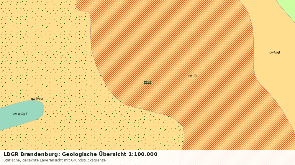 Statische Kartenansicht: LBGR Brandenburg: Geologische Übersicht 1:100.000