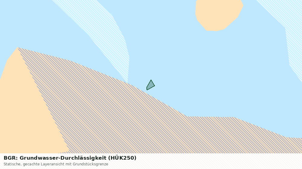 Statische Kartenansicht: BGR: Grundwasser-Durchlässigkeit (HÜK250)