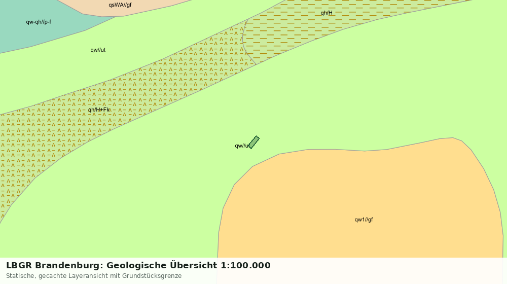 Statische Kartenansicht: LBGR Brandenburg: Geologische Übersicht 1:100.000