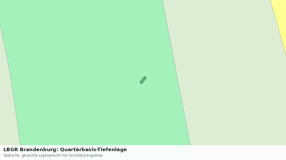 Statische Kartenansicht: LBGR Brandenburg: Quartärbasis-Tiefenlage