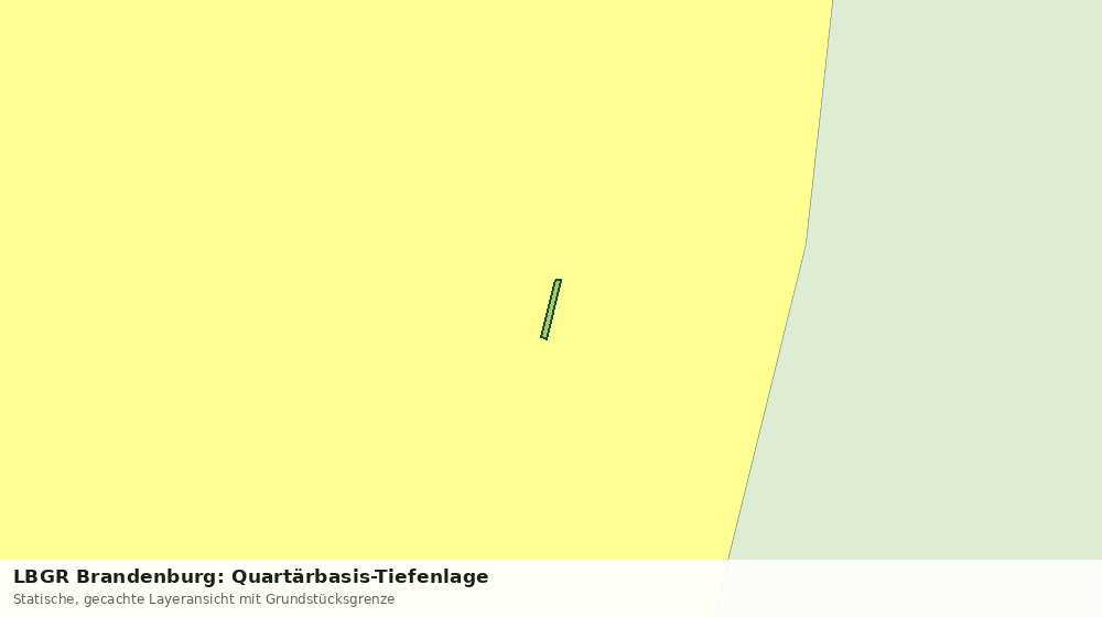 Statische Kartenansicht: LBGR Brandenburg: Quartärbasis-Tiefenlage