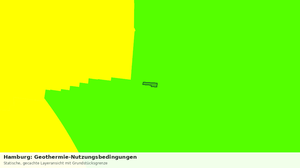 Statische Kartenansicht: Hamburg: Geothermie-Nutzungsbedingungen