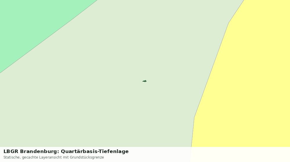 Statische Kartenansicht: LBGR Brandenburg: Quartärbasis-Tiefenlage