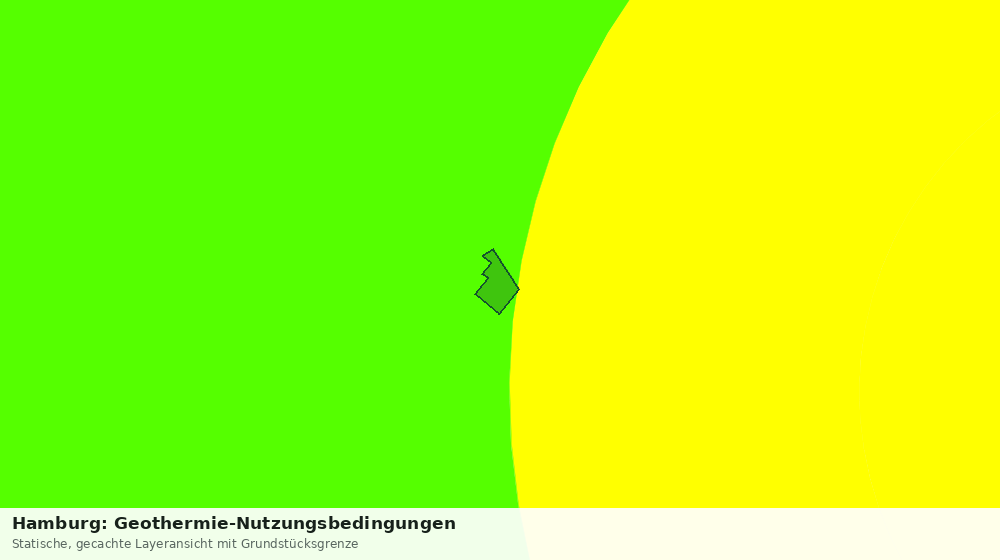 Statische Kartenansicht: Hamburg: Geothermie-Nutzungsbedingungen