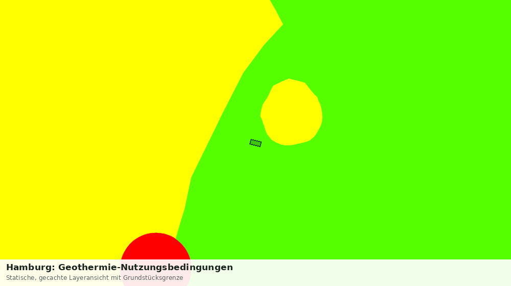 Statische Kartenansicht: Hamburg: Geothermie-Nutzungsbedingungen