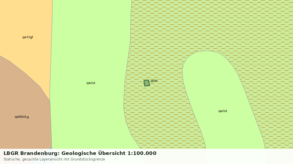 Statische Kartenansicht: LBGR Brandenburg: Geologische Übersicht 1:100.000